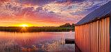Swale Boathouse In Sunset_23970-2